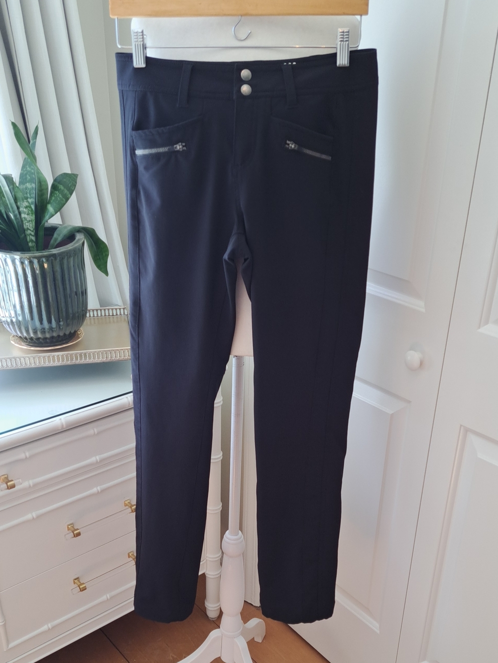 Title Nine Womens Genie Brushed Brave Black Hiking/Outdoor Weather Pants 4